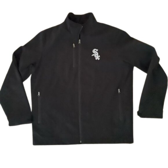 Men's G-III Sports Carl Banks Black Chicago White Sox Strong Side Full-Zip L - Picture 2 of 11